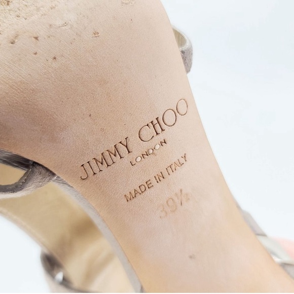 JIMMY CHOO 🤩 Urban Bohemian Caged Strappy Heels. Size 39.5. Perfect sized heel! - Picture 8 of 8